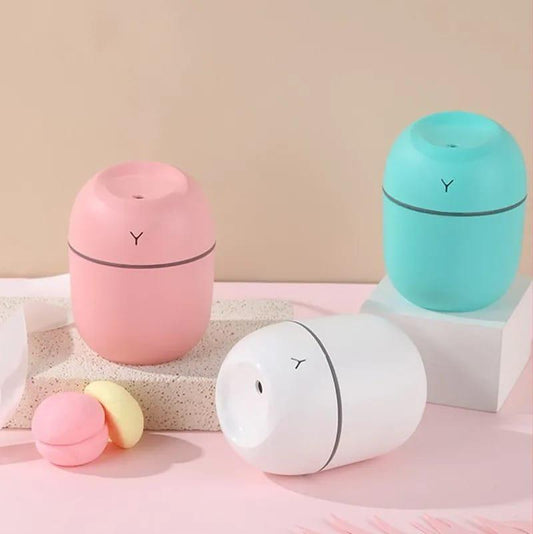 Multicolor Air Humidifier with Night Lamp – USB Aroma Diffuser for Home & Bedroom