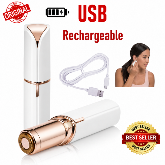 Rechargeable Hair Remover Trimmer – Portable Women’s Facial & Body Shaver