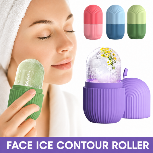 Facial Ice Roller – Reusable Skin Care Massager for Face & Eyes