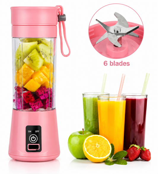 Mini Portable Juicer Blender – USB Rechargeable Smoothie Maker