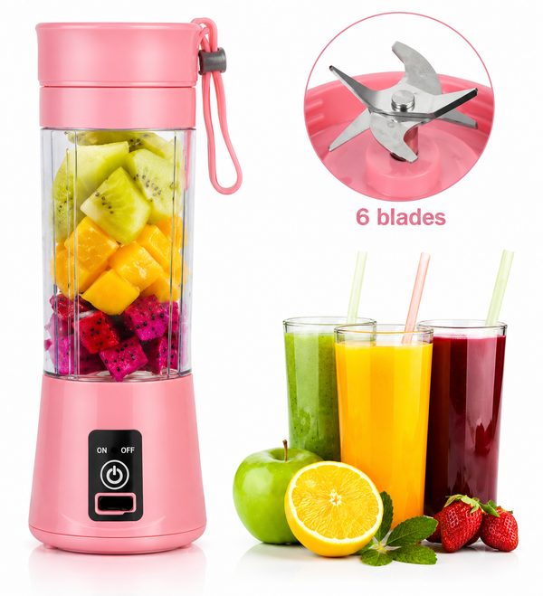 Mini Portable Juicer Blender – USB Rechargeable Smoothie Maker