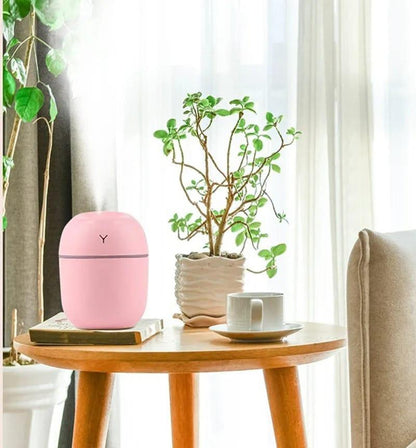 Multicolor Air Humidifier with Night Lamp – USB Aroma Diffuser for Home & Bedroom