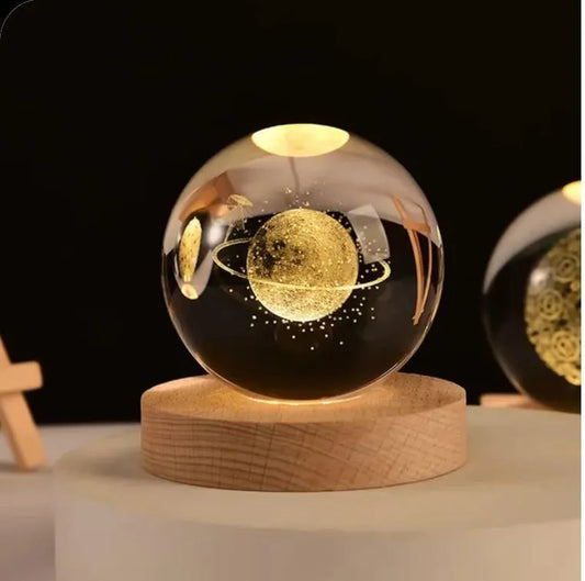 3D Moon Lamp – USB Rechargeable LED Night Light for Bedroom & Home Decor