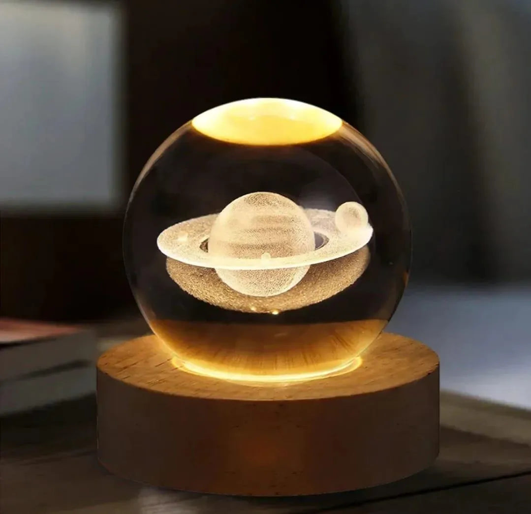 3D Moon Lamp – USB Rechargeable LED Night Light for Bedroom & Home Decor