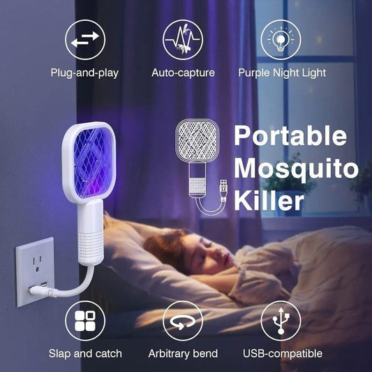 Portable Electric Mosquito Killer – USB Rechargeable Insect Killer Lamp