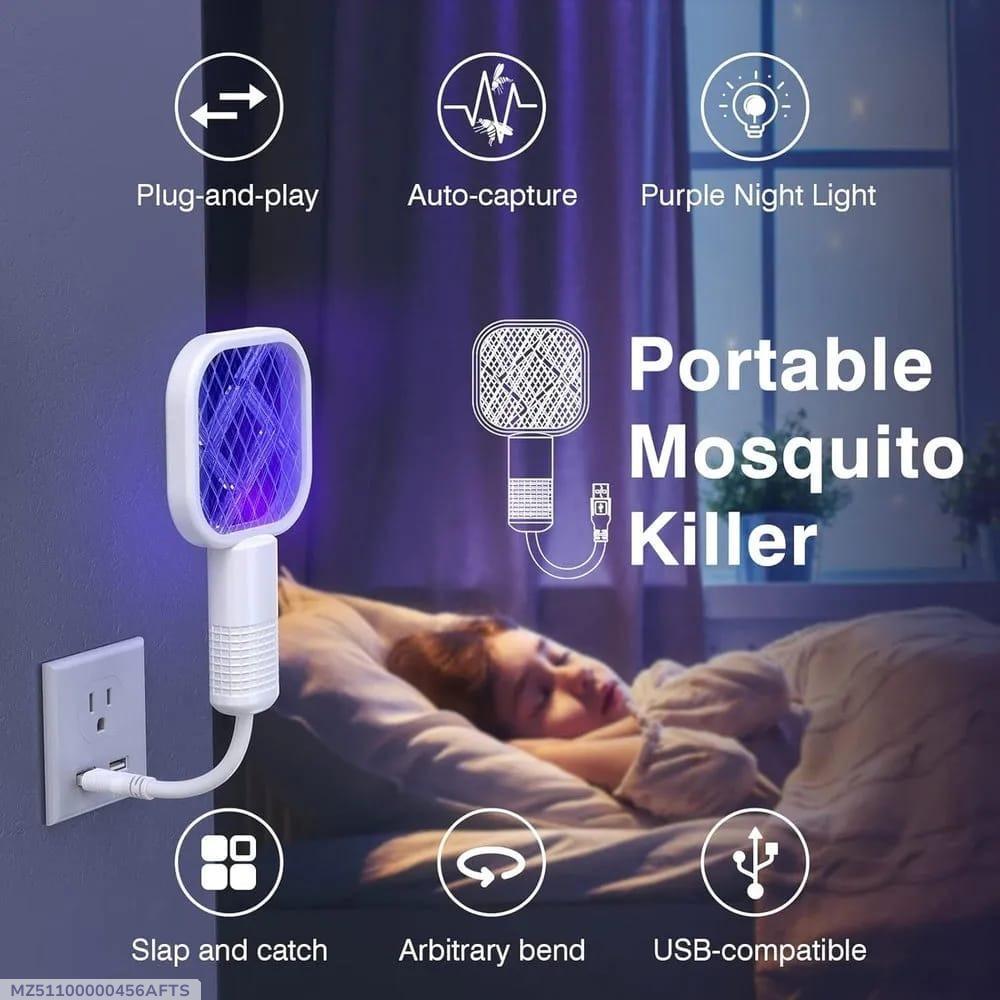 Portable Electric Mosquito Killer – USB Rechargeable Insect Killer Lamp